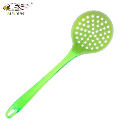 China Sustainable Hot Seller Kitchen Utensil Silicone Skimmer Slotted Spoon Cooking Good Mesh Food Strainer for sale