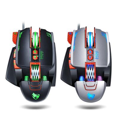 China Four-color Lamp Best Breathing V9 Promotional Sale Price Wired E-sports Gaming Mouse For Computer For PC Laptop for sale