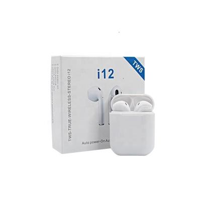 China In-ear i12 TWS outdoor sport BT earbuds touch control with charging box PK i30 i20 i11 i7s i9 for sale