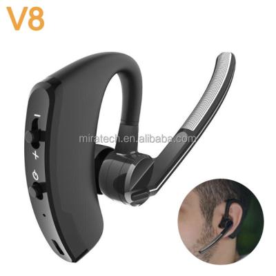 China Hot Selling Sports Wireless Earphone Sports Hands-free Headset Long Microphone V8 Ear Hook Business Earbuds Waterproof Headset for sale