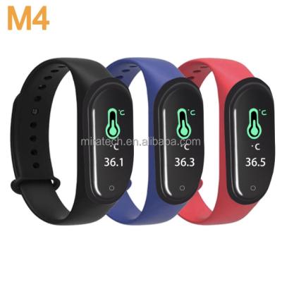 China Touch Screen Miratech Gifts Best Selling Smart Watch For Boys In Low Price With Lights Fitpro Smartwatch M4 Smart Wristband Band Fitness Track for sale