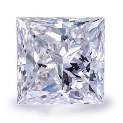 China Jewelry Making Messi Jewelry Lab Created Diamond 1ct 2ct 3ct VVS VS SI Square Shape Princess Cut Lab Grown Diamond for sale