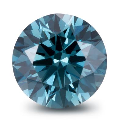 China 1ct 2ct Round VS Loose Blue Lab Developed Diamonds CVD Lab Created Diamond Round Brilliant Cut Blue for sale