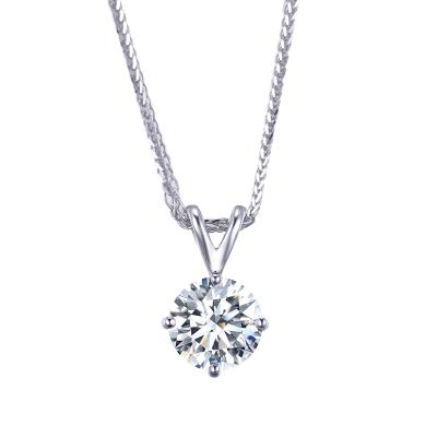 China Messi Jewelry MS-477 3Ct F VS2 Cute Diamond 18k Gold Lab Classic Necklace for sale