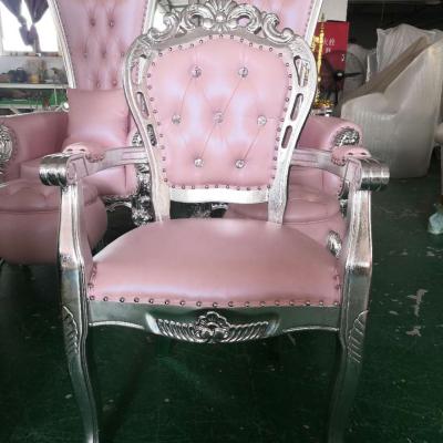 China Wholesale Furniture Kids Birthday Party Dining Chair Throne Chair High Back Queen King Throne Chair for sale