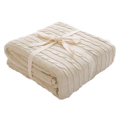 China Anti-pilling Hotsale high quality knitted cashmere warm blanket blankets for winter for sale