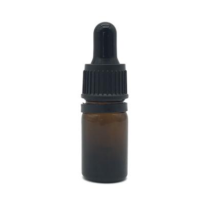 China Personal Care 5ml Essential Oil Dropper Bottle Amber Glass Essential Oil Bottles With Dropper Essential Oil Bottle Charm for sale