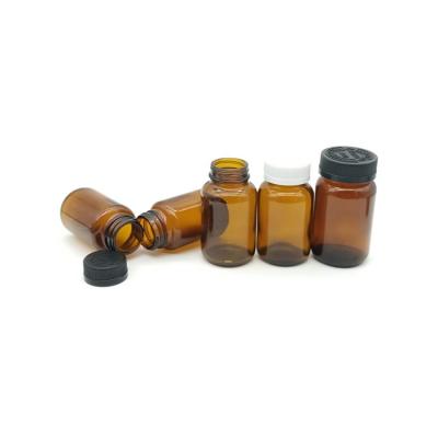 China Chemical Amber Glass Bottles 200ml Grade Pharmaceutical Bottles Syrup Glass Medicine Bottle With Screw Cap for sale