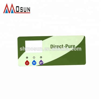 China Adhesive Custom Embossed 3m Membrane Panel Sticker Graphic Overlay Labels for sale