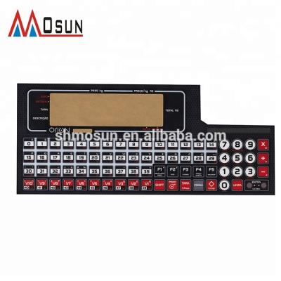 China Customized Pc /pet/label remote membrane controller graphic overlay lexan for sale