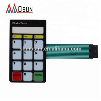 China Multi Color Membrane Panel Adhesive Push Button 3m Graphic Overlays Telecom Equipment Customized for sale