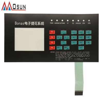 China Custom Industrial Controls Prototype Membrane Switch Tactile Keypad With LED For Machine for sale