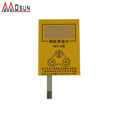 China Custom Controls Industrial Factory RGB Color Membrane Switch With 3m Self Adhesive Sticker for sale