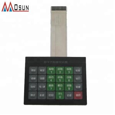 China Custom industry electronic equipment keyboard switch pcb membrane switch e72 keypad for sale