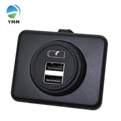 China RV Car Accessories YM1236 Waterproof Outdoor Power Outlet For RV Marine Camper Car Multiple USB Car Charger for sale