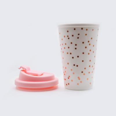 China PORTABLE Silicone Handle Travel Eco-Friendly Reusable Coffee Mug For Coffee Drinks Hot Coffee BPA Free Cup for sale