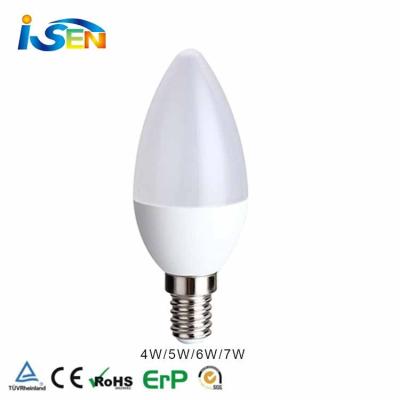 China Indoor lighting high quality 5w led candle bulbs/cheap e14 candle bulbs/led bulb with e14 base for sale