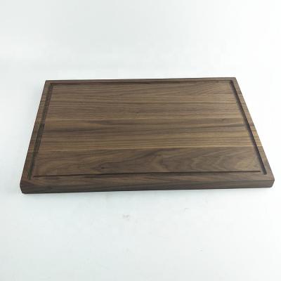 China Walnut Wooden Cutting Board Size 17x11 Hardwood Sustainable Large Cutting and Carving Block Reversible with Juice Groove for sale