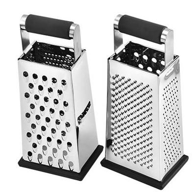 China 4 Sides Multi Function Vegetable Slicer Stainless Steel Fruit And Cheese Grater Sustainable Vegetable Kitchen Accessories for sale