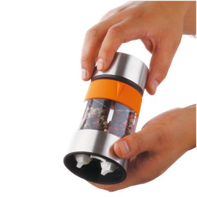 China Viable High Quality Adjustable Ceramic Kitchen Core 3 In 1 Manual Spice Sea Salt Pepper Grinder Plastic Dry Grinder for sale