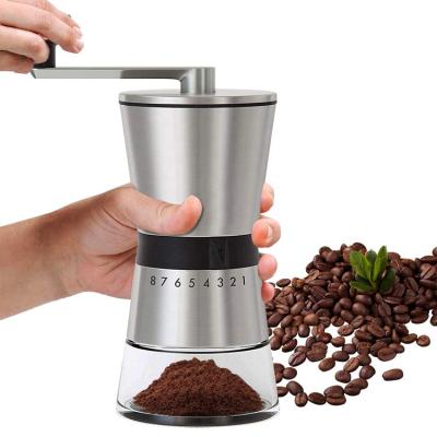 China WITH LID Manual Coffee Grinder Hand Coffee Grinder With Ceramic Burrs for sale