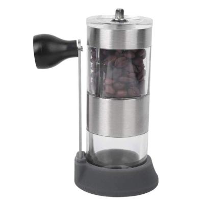 China WITH LID Mini Coffee Grinders Manual Espresso Ceramic Burr Stainless Steel Hand Crank Coffee Grinder For Sale for sale