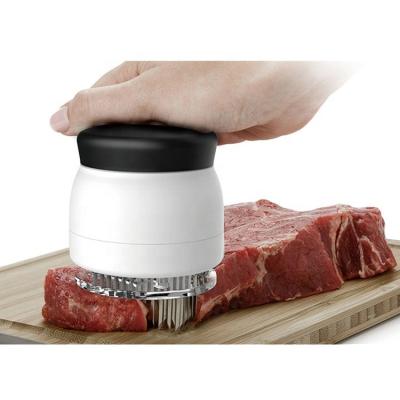 China Manual Stainless Steel Viable Kitchen Meat Tenderizer Meat Tools Needle Steak Beef Meat Tenderizer Tool for sale