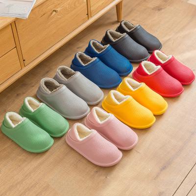 China CUSHIONING Women's Cross Stripe Furry Slippers Bedroom Shoes Rabbit Faux Fur Indoor Outdoor Cozy Slipper for sale