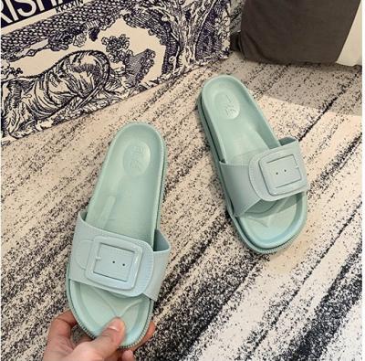 China CUSHIONING Wholesale Fashion Shoes Summer PVC Adjustable Elastic Outdoor Flip Flops for sale