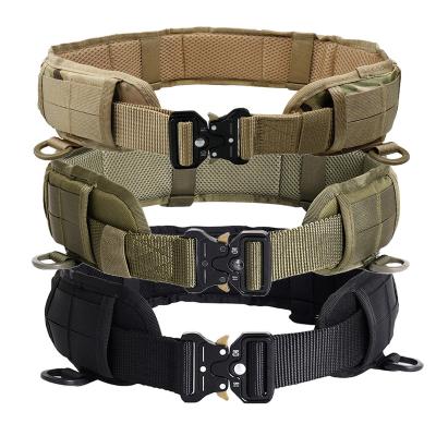 China TACTICHO nylon men's safety belts tactical molle belt multicam multifunctional tatico cinto tactical heavy duty battle molle belt for sale