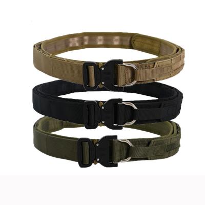 China TACTICHO Multifunctional Metal Heavy Duty Nylon 38Mm Adjustable Fast Version 1.5 Inch Width Nylon Work Outdoor Battle Tactical Belt for sale