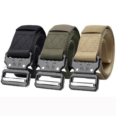 China TACTICHO Multifunctional 2 Inch Belt Quick Release Metal Tactical Buckle 38Mm 1.5 Inch Width Nylon Work Outdoor Battle Tactical Belt for sale