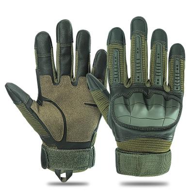 China TACTICHO Multifunctional Indestructible Safety Hunting Tactical Glove Moto Touch Screen Hard Knuckle Ski Snow Palm Leather Tactical Hand Glove for sale