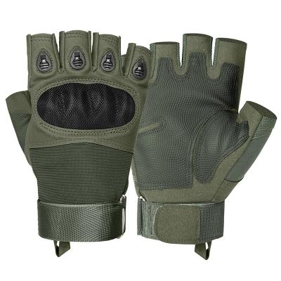 China TACTICHO Multi-Function Hard Knuckle For Moto Sports Combat Training Tactics Fingerless Glove Outdoor Tactical Half Fingers Fingerless Glove for sale