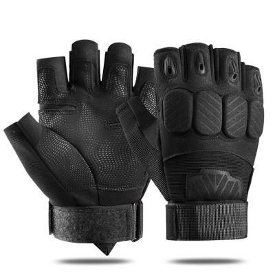 China TACTICHO Multifunctional Hard Knuckle For Outdoor Different Sport Moto Halffinger Tactical Half Finger Fighting Outdoor Training Glove for sale