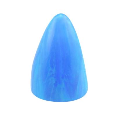 China Lead And Nickel Free Cone Designed Flat Back Ridge Opal Stone For Body Piercing Stone Jewelry Lightning for sale