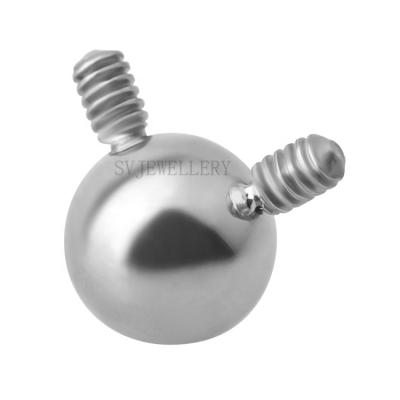 China Newest FASHIONABLE Titanium Double Internally Threaded Cartilage Single Fashion Ear Ball Piercing Jewelry for sale