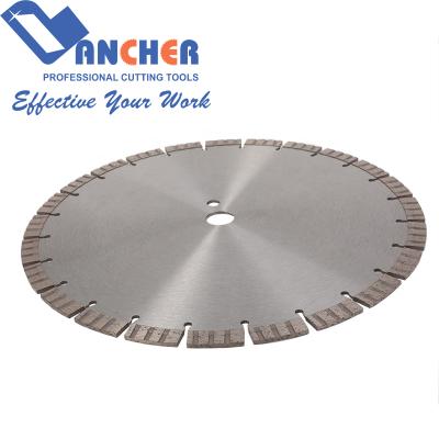 China 65Mn Lancher 350*25.4mm Segmented 14 Diamond Blade For Cutting Reinforced Concrete for sale