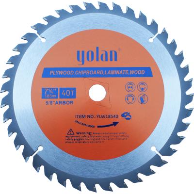 China Machine Saw Blade 7inch 180mm 185mm CTT 40T Blade Carbide Tilted Circular Saw Blade For Wood Cutting for sale