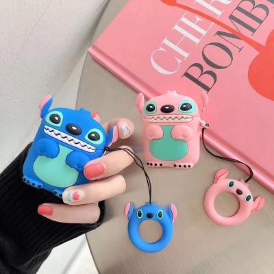 China Cute Cartoon Blue And Pink Case For Airpods Silicon Protective Case For Apple Airpod for sale