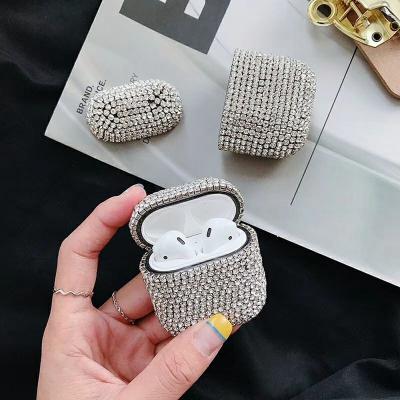 China For Diamond Design Headphone Accessories Wireless Earphone Cases Luxury Drop-Resistant Earphone Protective Case for sale