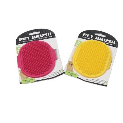 China Viable Suitable for High Quality Pet Wash Dogs and Cats Hair Massage Brush Soft Cleaning Sets for sale