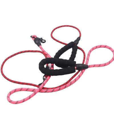 China Padded to ncreasing dogs' obedience and reinforcing owners pet traction nylon rope status for sale