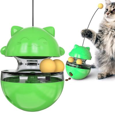 China Funny Viable Food Ball Tumbler Cat Pet Training Tool Leaking Pet Supplies Slow Educational Toys for sale