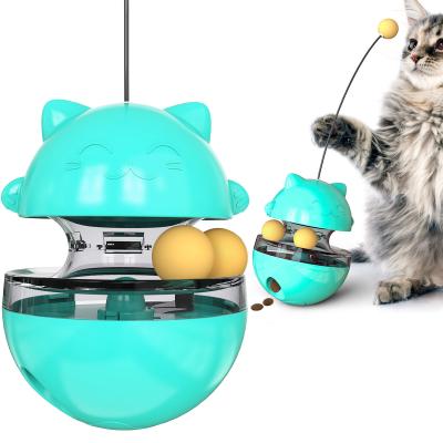 China 2022 Hot Selling Viable Amazon Cat Toys Pet Supplies Funny Hub Toy Leak Food Ball Cat Stick Self Enjoy Cat Toys Pet News for sale