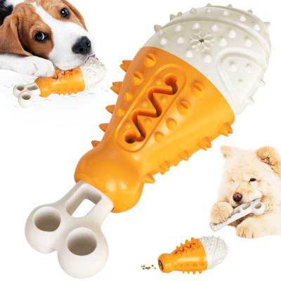 China Hot Selling Eco-friendly Amazon Turkey Leg Chew Dog Toys Hard Stick Molar Toothbrush Chew Dog Toy for sale