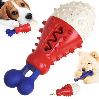 China New Style Dogs Multifunctional Leakage Food Dog Toys Teeth Cleaning Interactive Pet Toy for sale