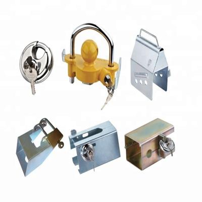 China Trailer coupler lock with padlock size: 23x11x11 cm for sale