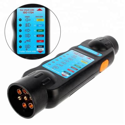 China Handy 7 Pin Car Trailer Plug Socket Tester Wiring Circuit Light Testing Tool for sale