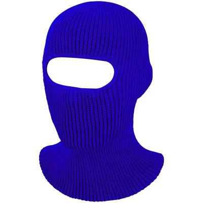 China JOINT Custom Outdoor Winter Hats Knitted Women Men Unisex Ski Mask Balaclava One Hole for sale